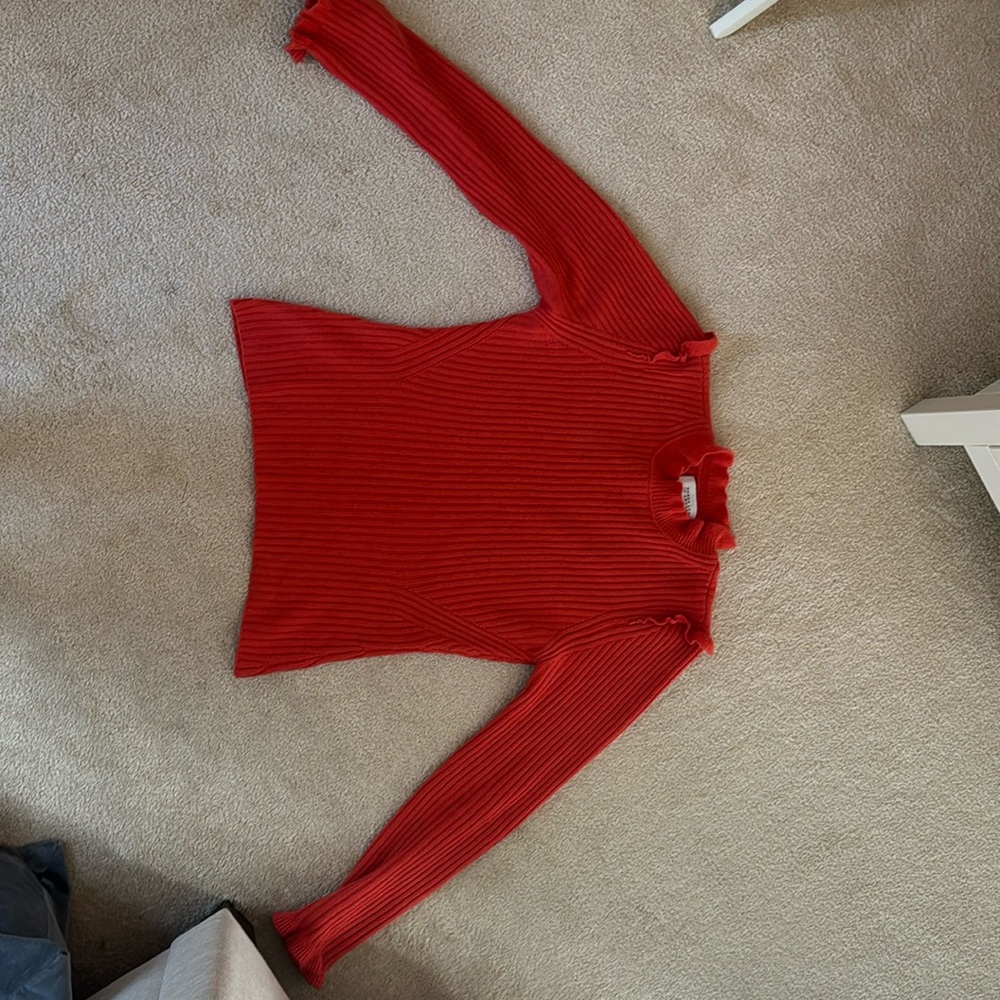 Derek Alan 10 Crosby Cashmere Sweater Size Large in Orange